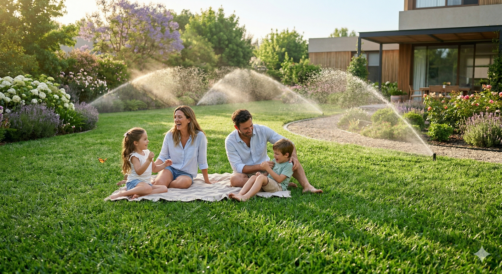 Sistema de riego por aspersión — Casino Melincué